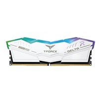 Team T-Force Delta RGB FF4D532G6200HC38ADC01 32GB 6200MHz DDR5 System Memory 2 x 16GB, White, CL38-38-38-78 1.25V Team T-Force Delta RGB FF4D532G6200HC38ADC01 32GB 6200MHz DDR5 System Memory 2 x 16GB, White, CL38-38-38-78 1.25V